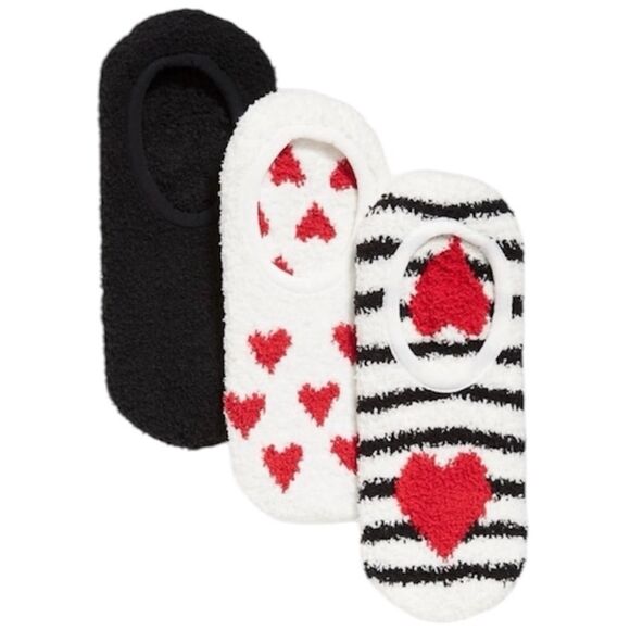 Cozy Grip Socks with Heart Design - Picture 1 of 6